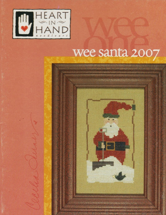 Heart In Hand Wee Santa 2007 cross stitch pattern