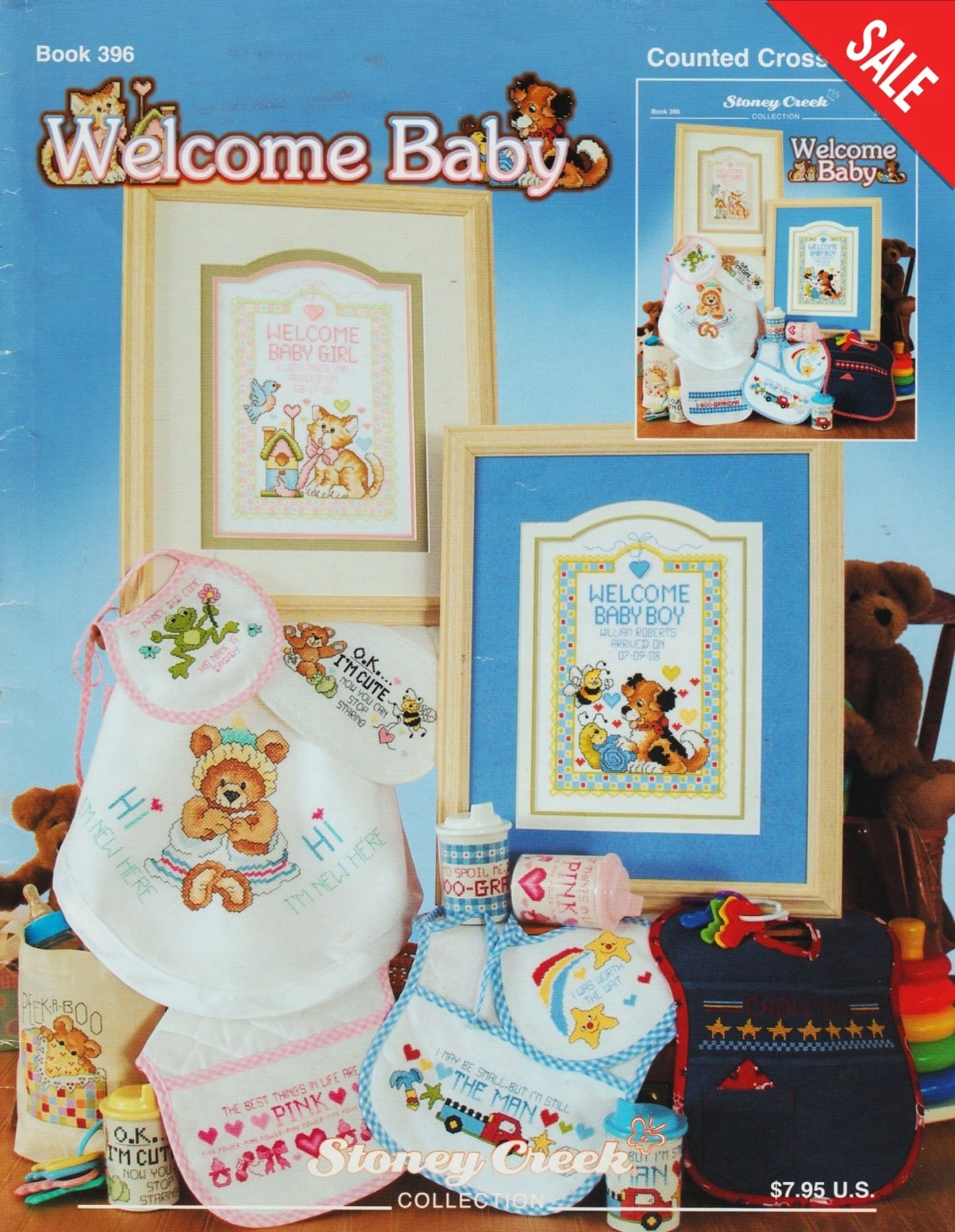 Creek Welcome Baby BK396 cross stitch pattern