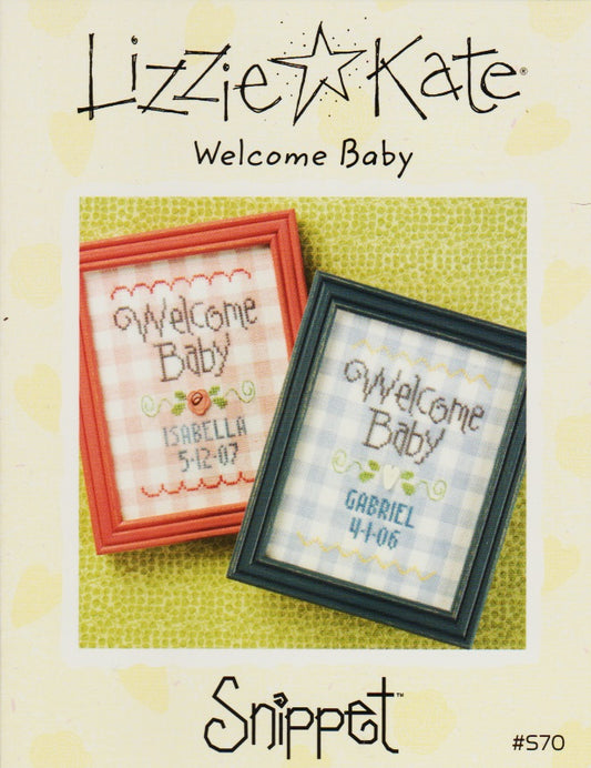 Lizzie Kate Welcome Baby S70 cross stitch pattern