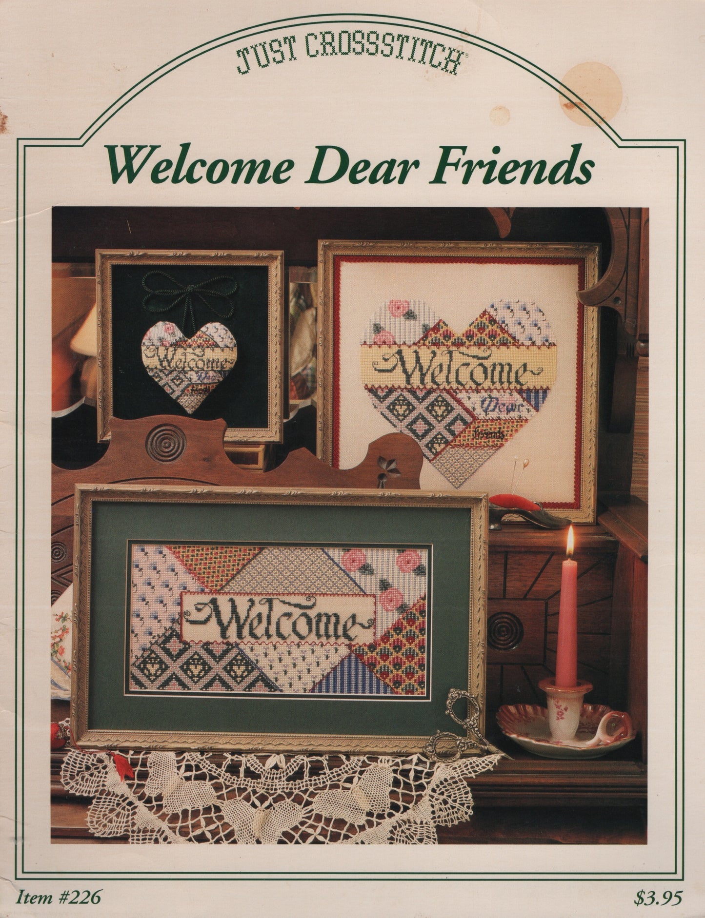 Just CrossStitch Welcome Dear Friends 226 cross stitch pattern