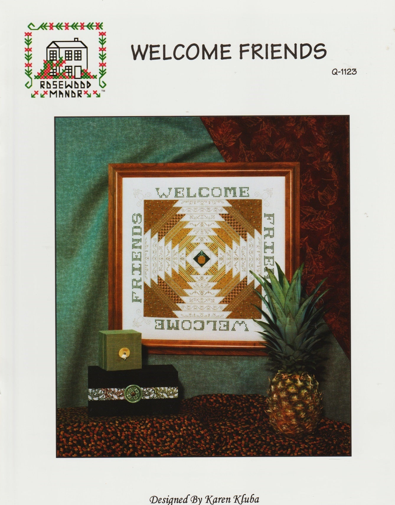 Rosewood Manor Welcome Friends Q-1123 cross stitch pattern