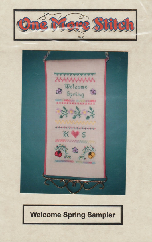 One More Stitch Welcome Spring Sampler cross stitch pattern
