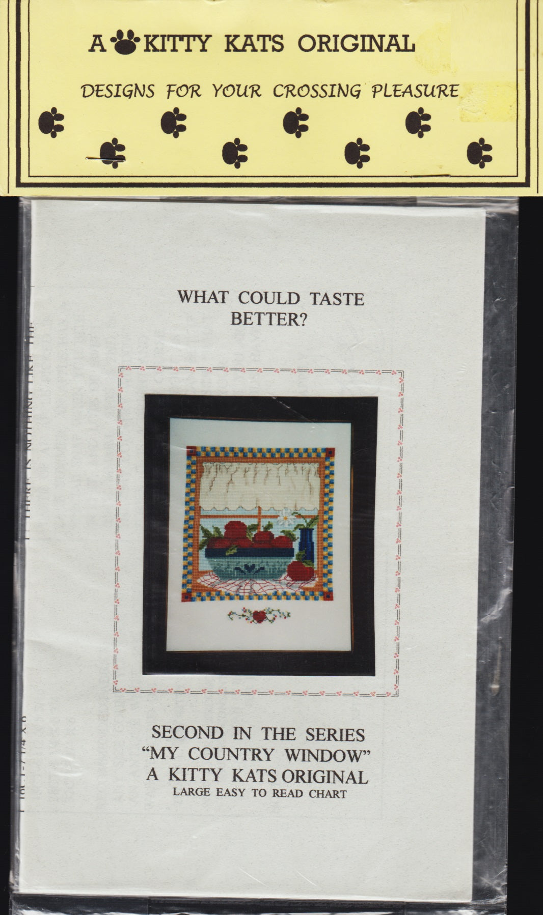 Kitty Kat Originals What Could Taste Better cross stitch pattern