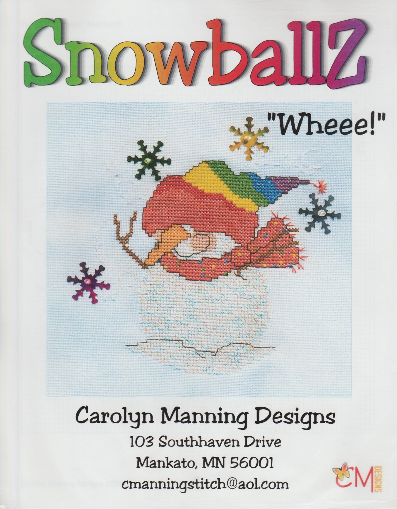 Carolyn Manning Designs Wheee! ross stitch pattern
