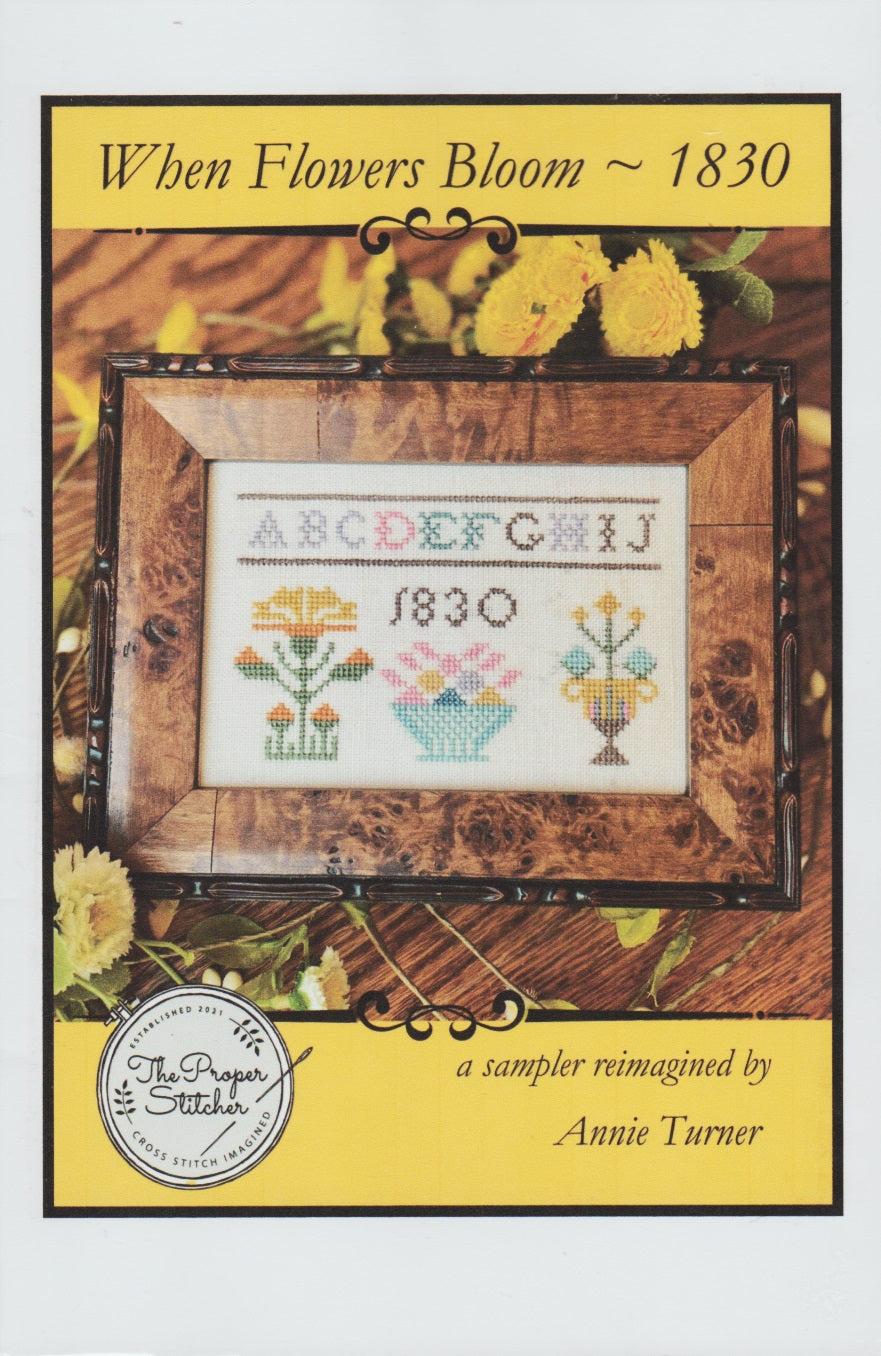 The Proper Stitcher When Flowers Bloom - 1830 cross stitch pattern