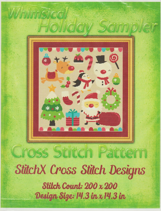 StitchX Whimsical Holiday Sampler cross stitch pattern