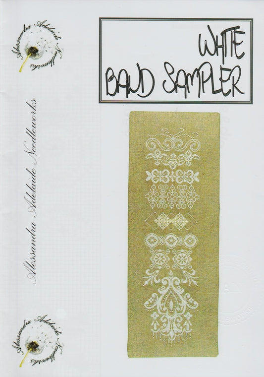 Alessandra Adelaide White Band Sampler cross stitch pattern