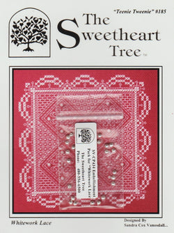 Sweetheart Tree Whitework Lace TT185 cross stitch pattern