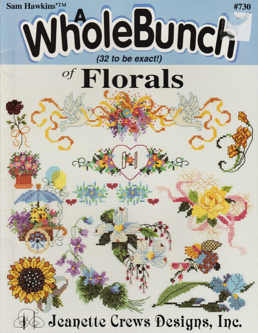 Jeanette Crews Whole Bunch of Florals 730 cross stitch pattern