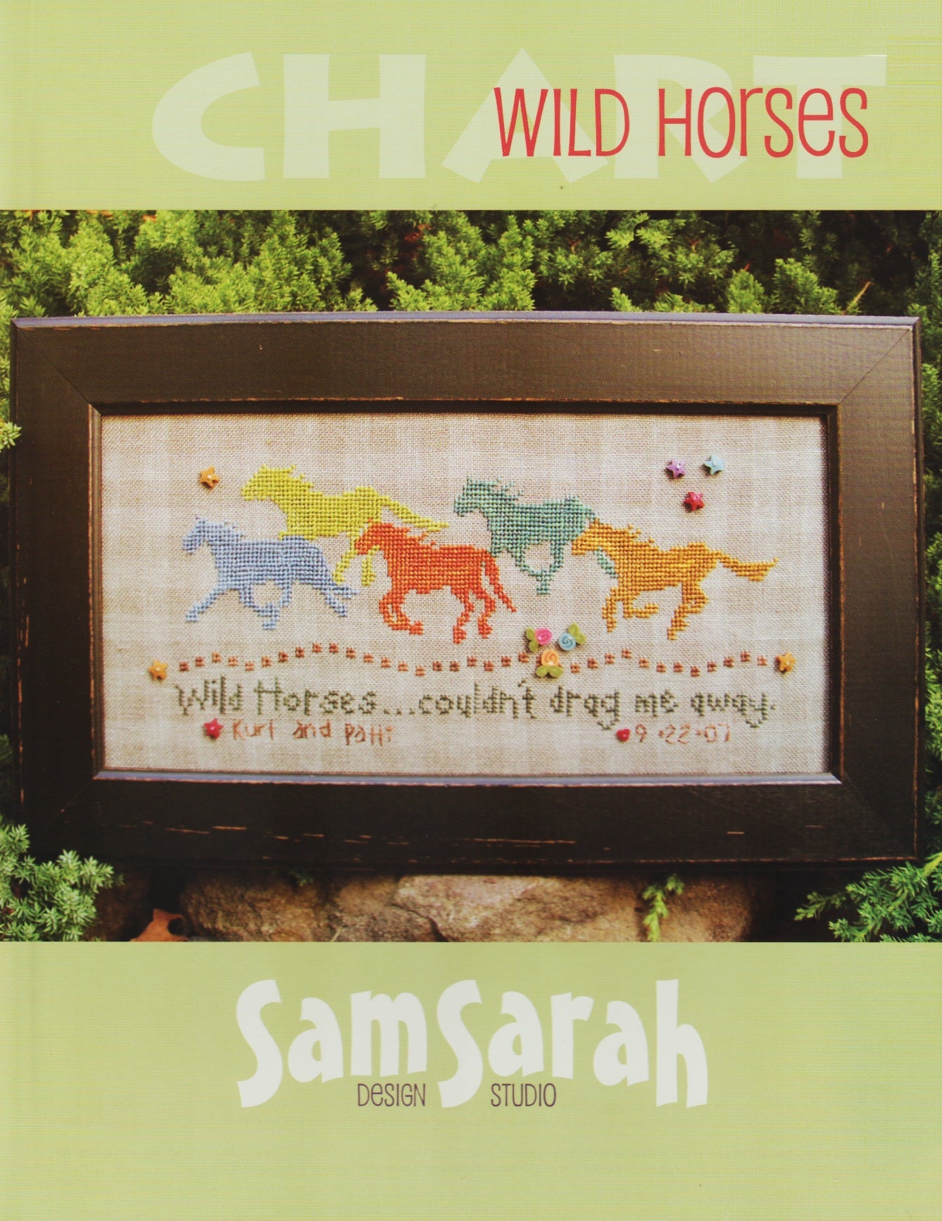 Sam Sarah Wild Horses 9008 cross stitch pattern