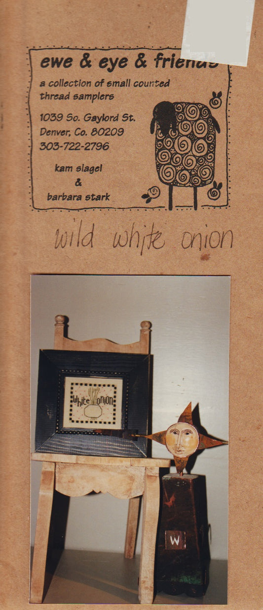 Ewe & Eye Wild White Onion cross stitch pattern