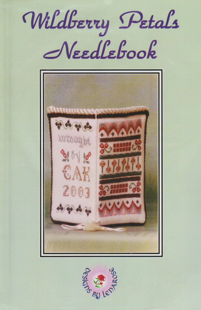 LenaRose Wildberry Petals Needlebook cross stitch pattern