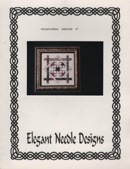 Elegant Needle Designs Wildflowers Sampler #7 cross stitch pattern