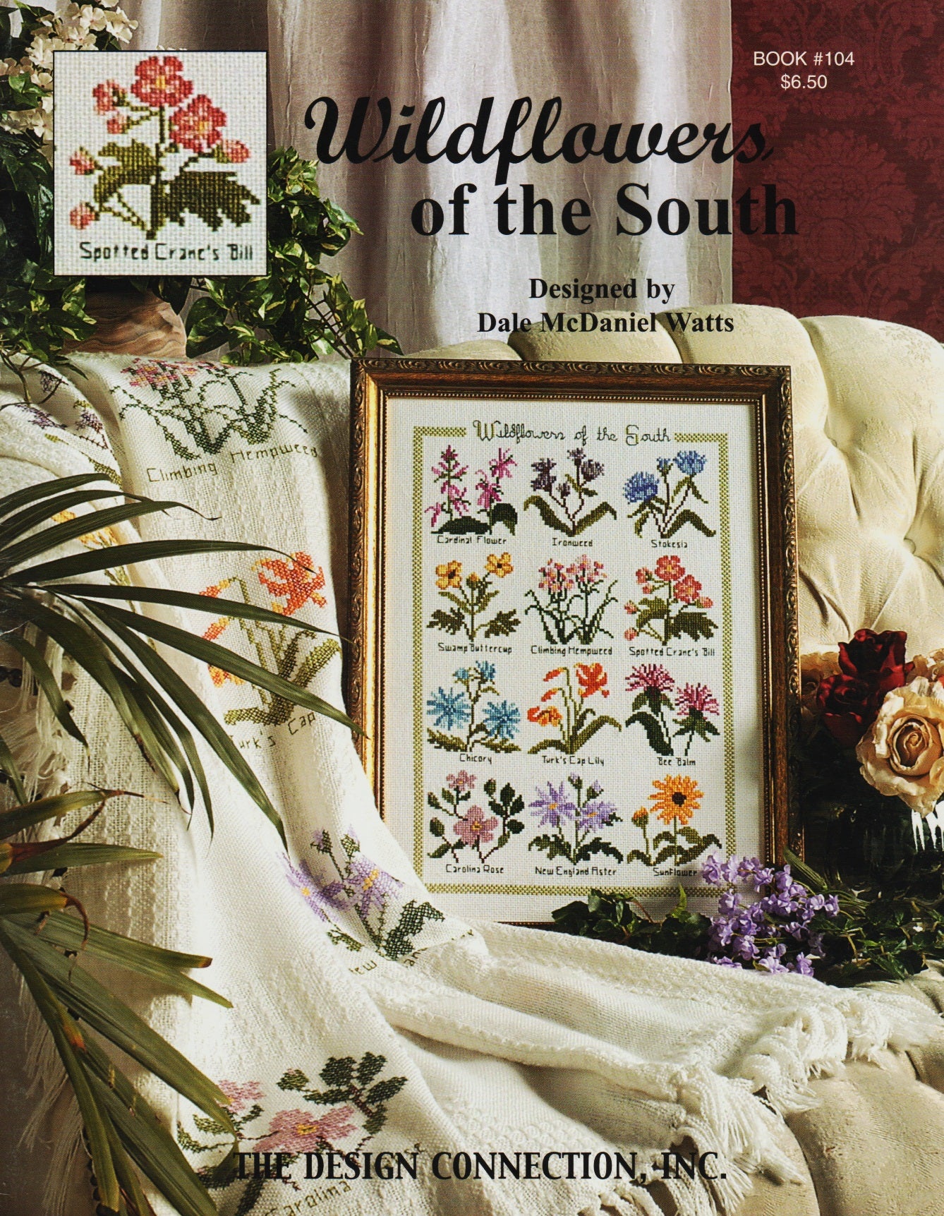 Design Connection Wildflowers of the South 104 cross stitch pattern