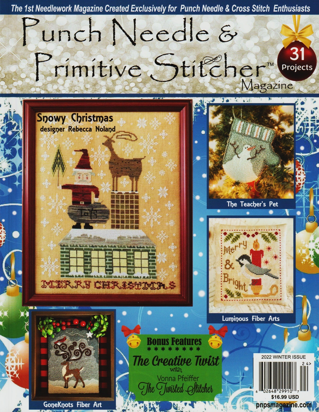 Punch Needle and Primitive Stitcher 2022 Winter Issue Magazine