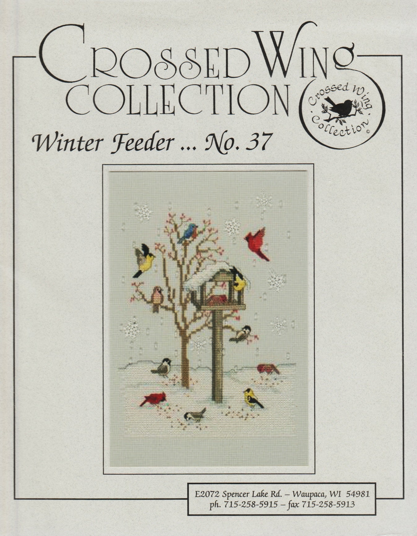 Crossed Wing Collection Winter Feeder 37 cross stitch pattern