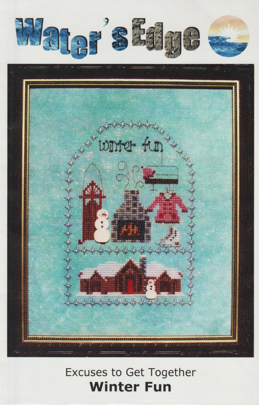 Water's Edge Winter Fun WE-077 christmas cross stitch pattern