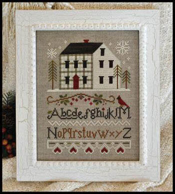 Little House Needleworks Winter Plaid LHN118 cross stitch pattern