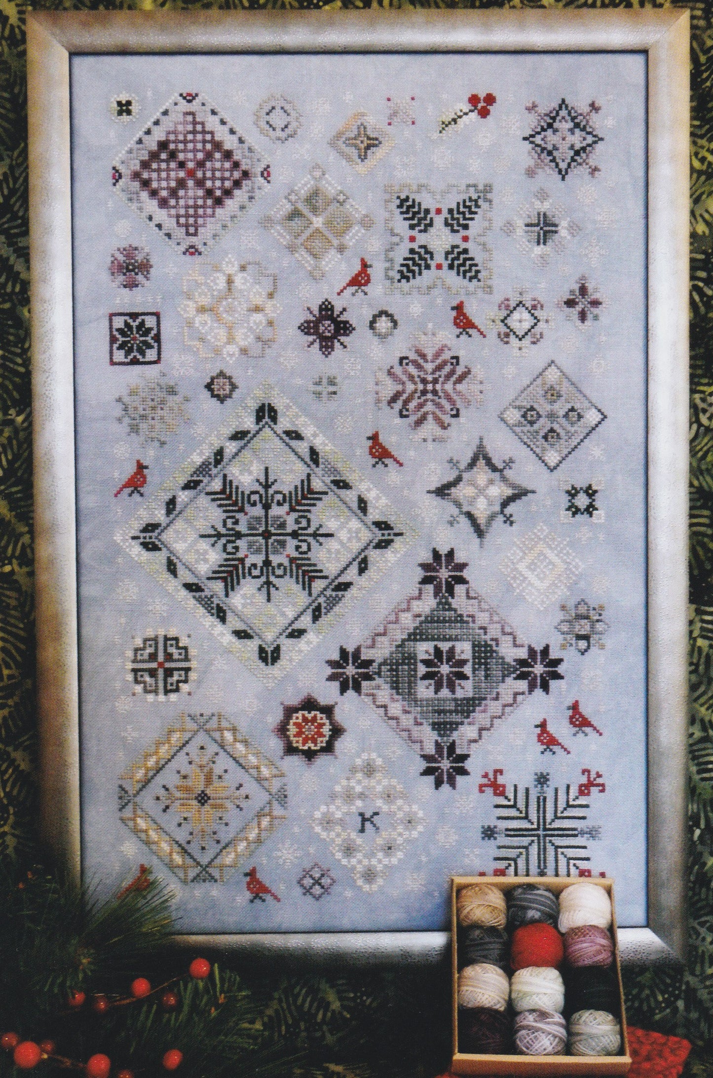Rosewood Manor Winter Quakers S-1305 cross stitch pattern