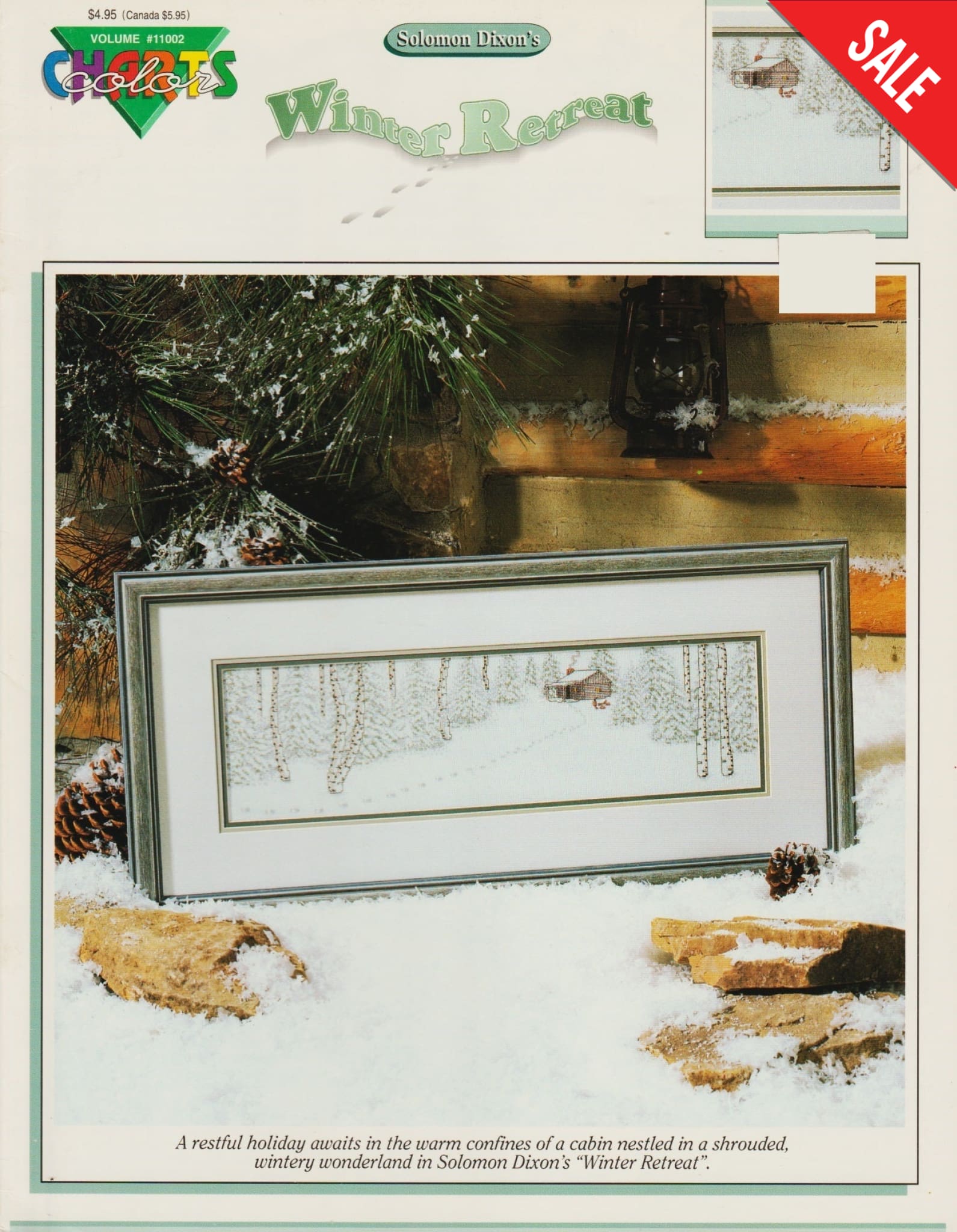 Color Charts Winter Retreat 11002 cross stitch pattern