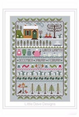 Little Dove Designs Winter Warmth cross stitch pattern