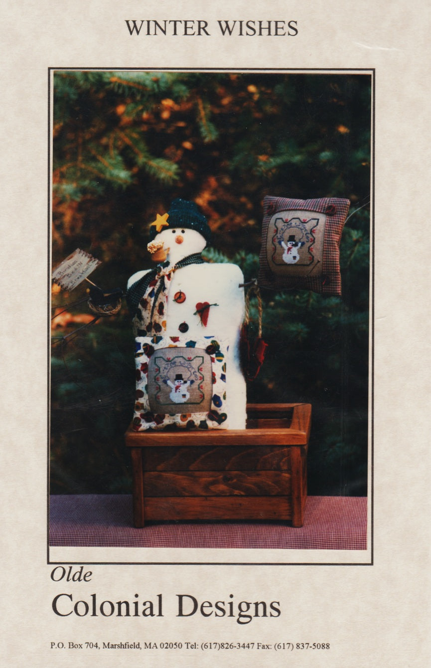 Olde Colonial Designs Winter Wishes cross stitch pattern