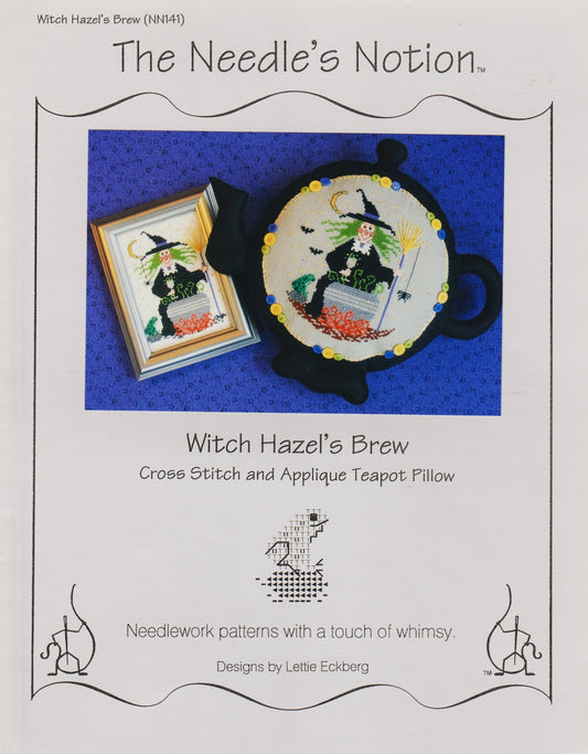 The Needle's Notion Witch Hazel's Brew NN141 halloween cross stitch pattern