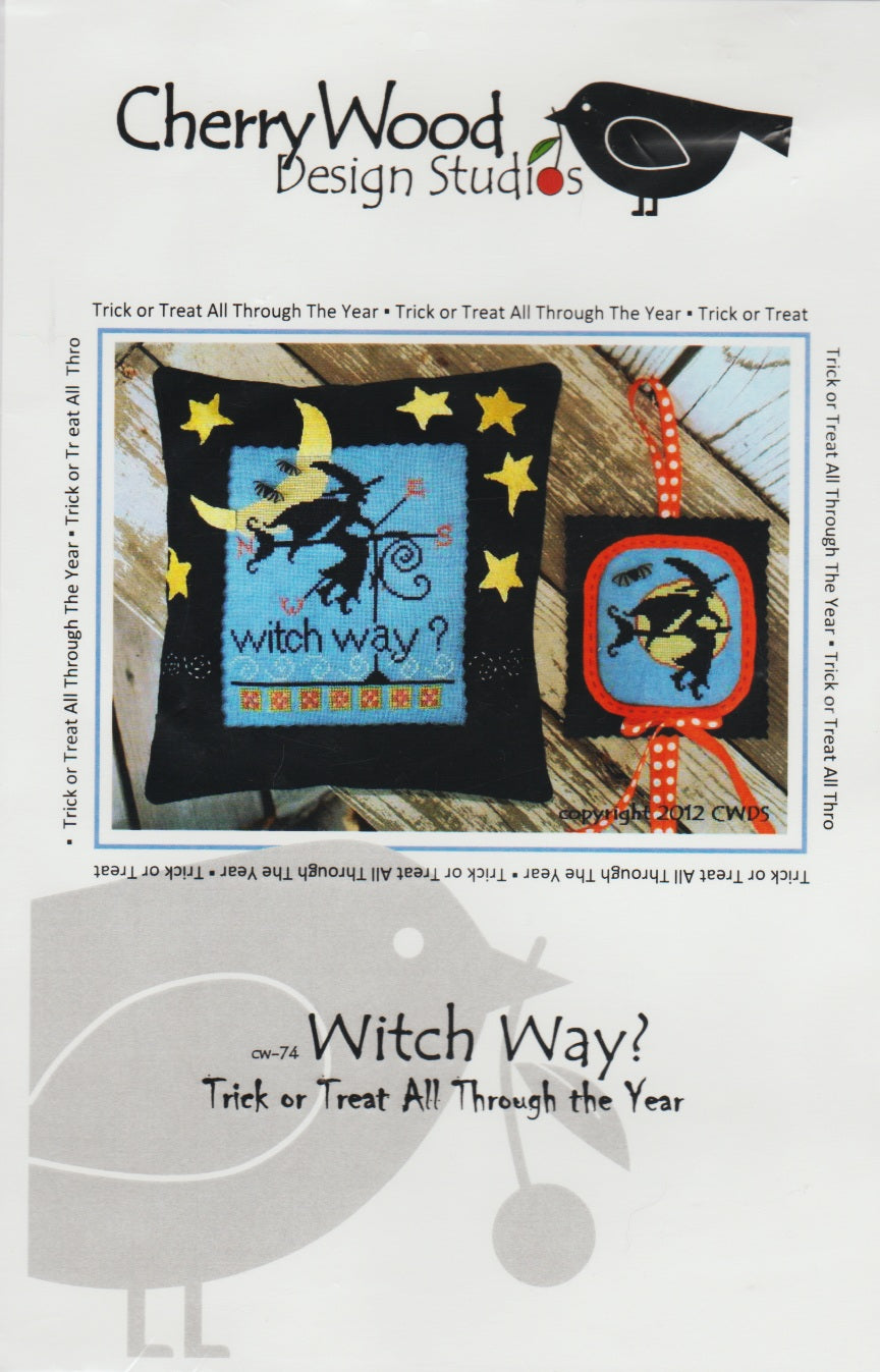 CherryWood Witch Way? ki-07 cross stitch pattern