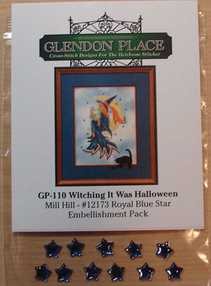 Gendon Place Witching It Was Halloween - Royal Blue Star Embellishment Pack