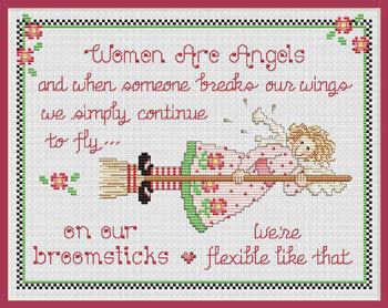 Sue Hillis Women Are Angels L490 cross stitch pattern