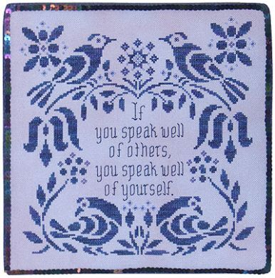 Glendon Place Words of Wisdom About Character GP-136 cross stitch pattern