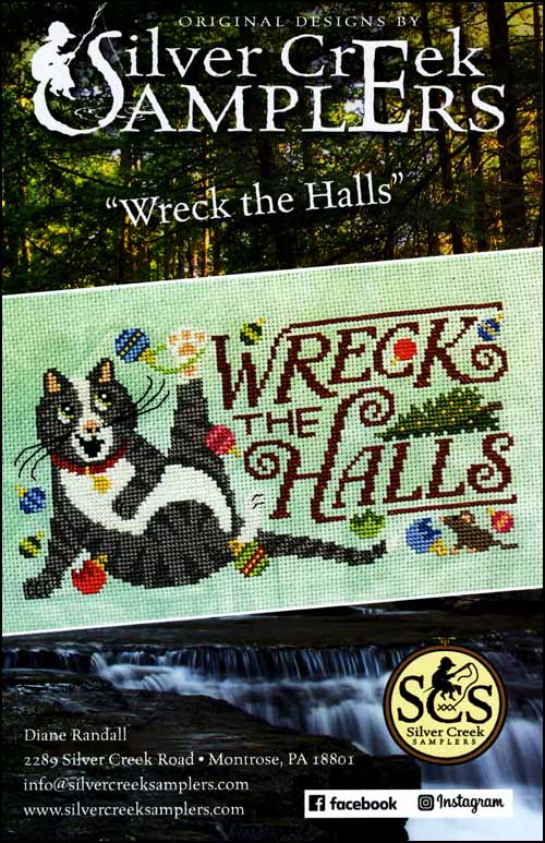 Silver Creek Samplers Wreck The Halls cross stitch pattern