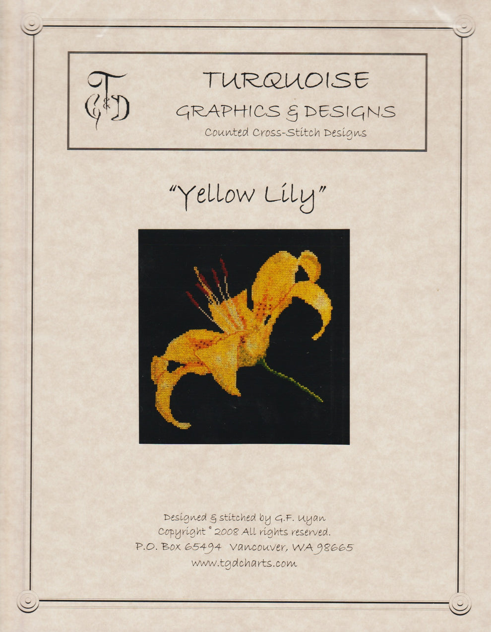 Yellow Lily pattern – Sandra's Stitch Stash