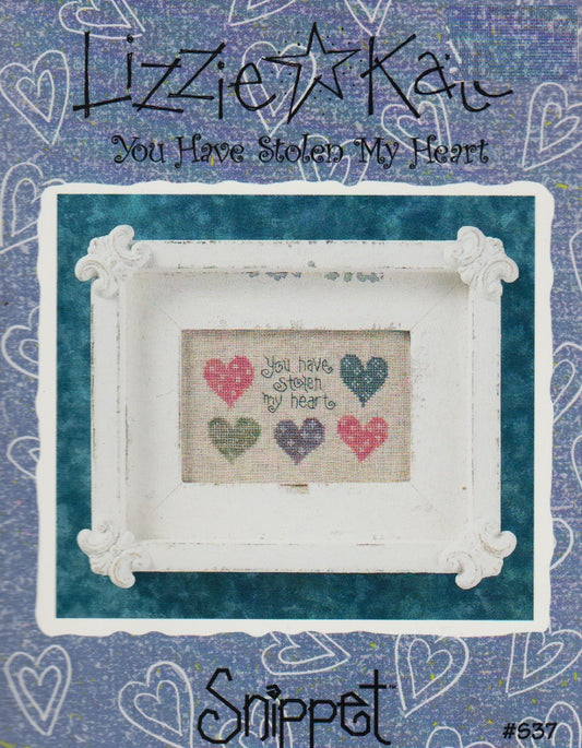 Lizzie Kate You Have Stolen My Heart S37 cross stitch pattern