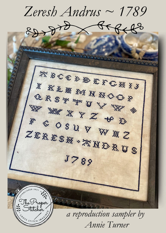 The Proper Stitcher Zeresh Andrus - 1789 cross stitch pattern