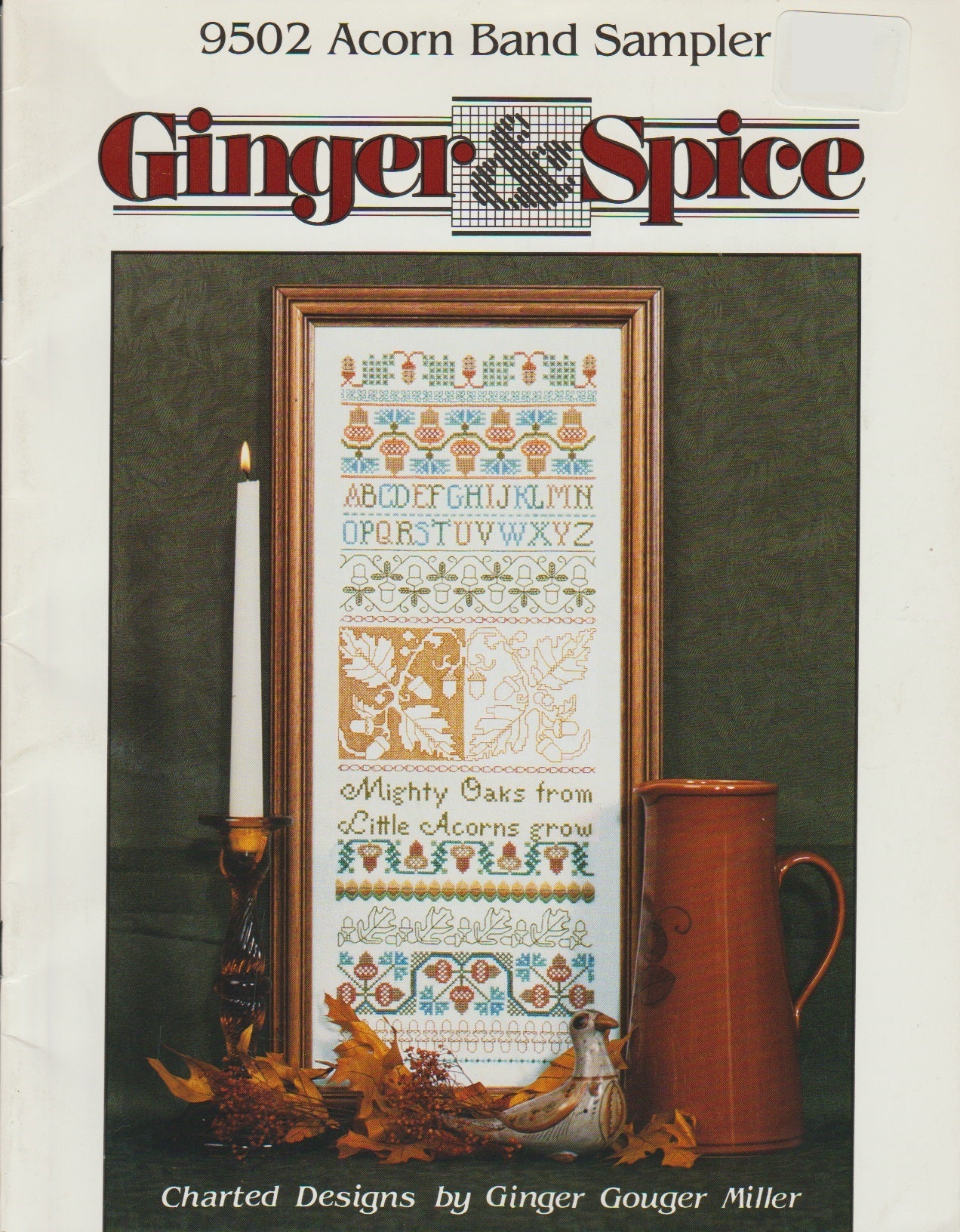 Ginger & Spice Acorn Band Sampler 9502 cross stitch pattern