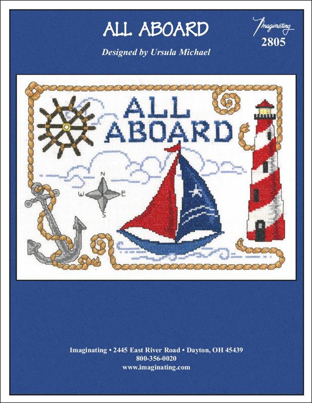 Imaginating All Aboard 2805 sail boat cross stitch pattern