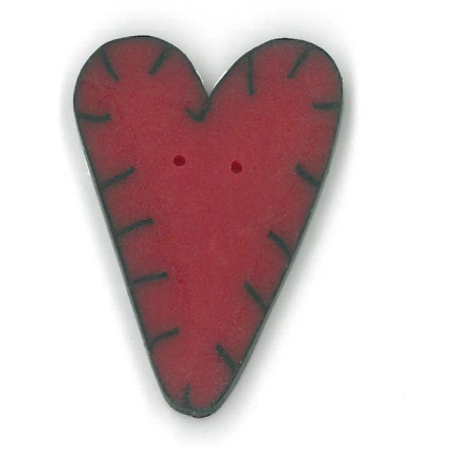 Red Applique Heart AP1000 Buttons