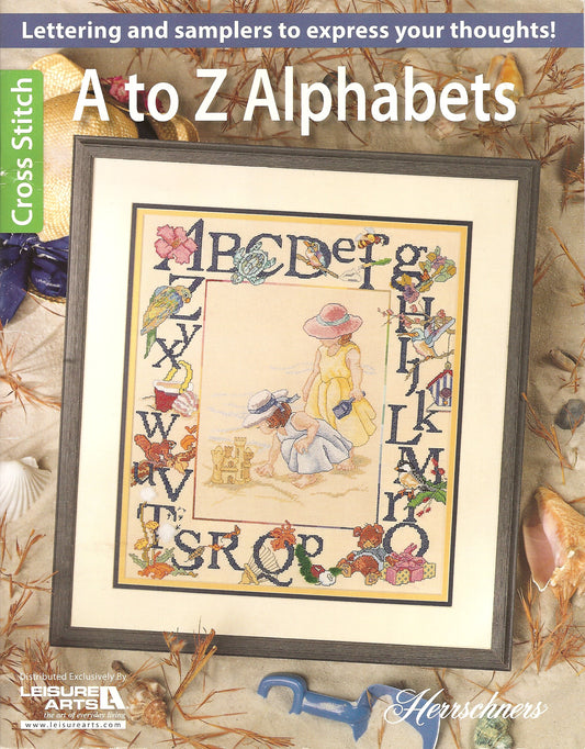 Leisure Arts A to Z Alphabets 6487 cross stitch pattern