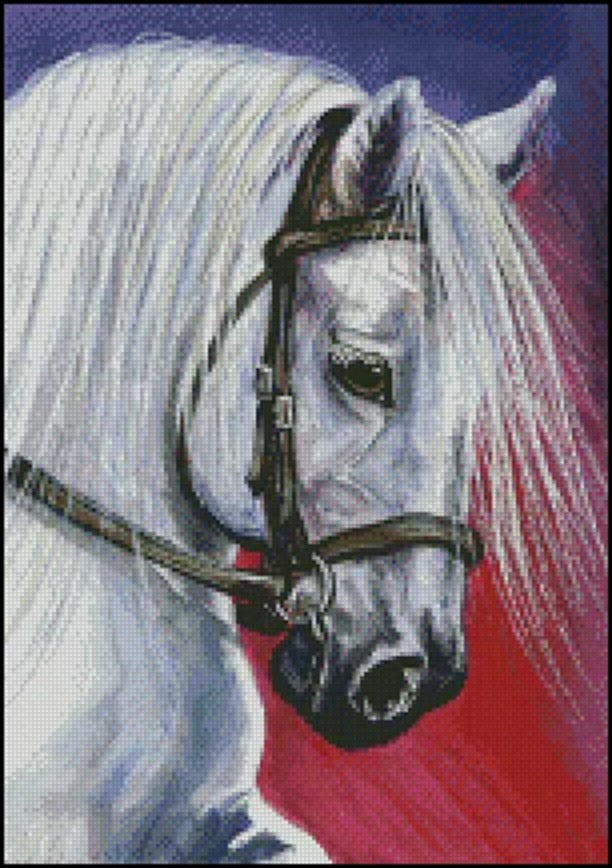 Shiny Sun Beauty horse cross stitch pattern