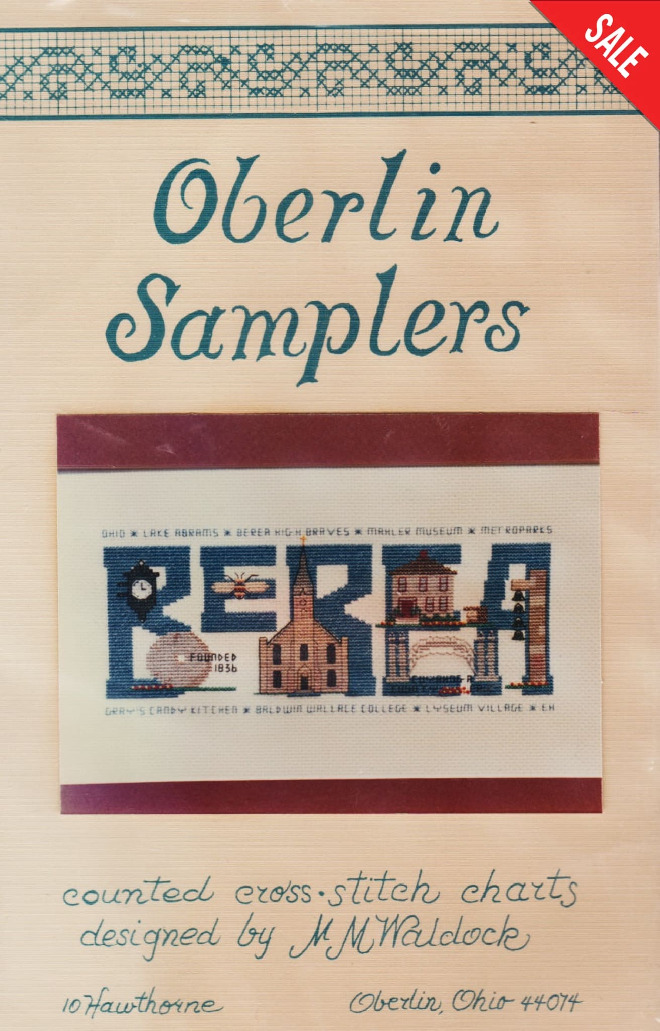 Oberlin Berea cross stitch pattern