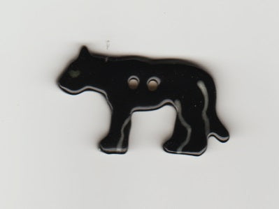 Black Panther ceramic button