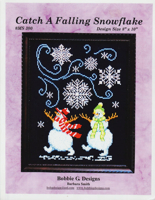 Bobbie G. Catch A Falling Snowflake MS300 cross stitch pattern