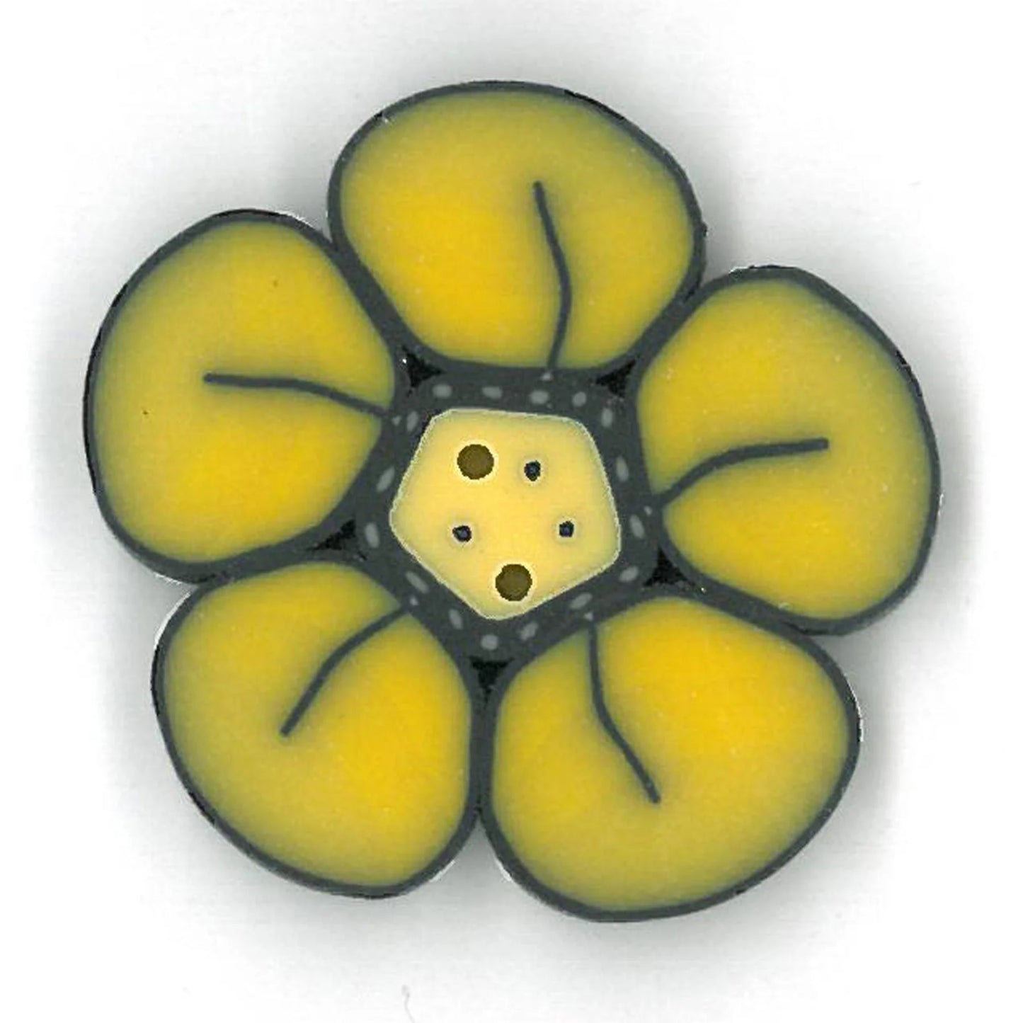 Daffodil Wildflower CB1013 Buttons