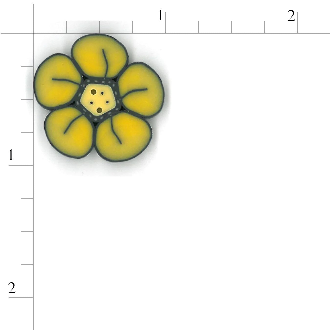 Daffodil Wildflower CB1013 Buttons