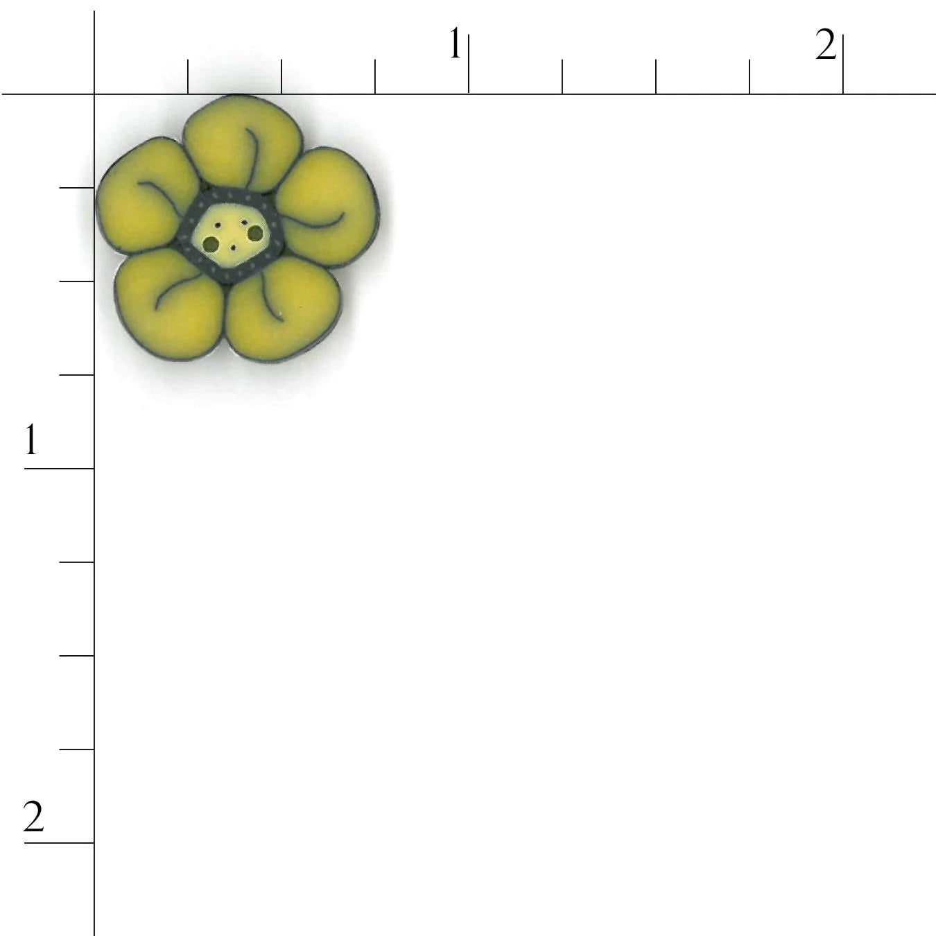 Daffodil Wildflower CB1013 Buttons