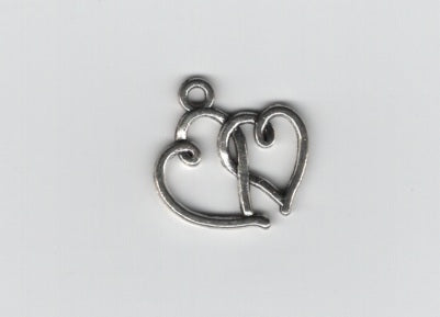 Entwined Hearts charm