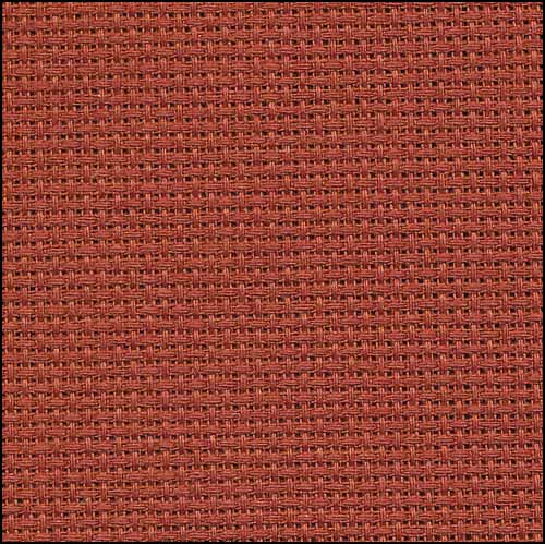 Zweigart Aida 18ct 18x21 Chestnut cross stitch fabric