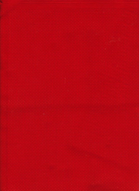 Wichelt Aida 11ct 18x25 Christmas Red Fabric