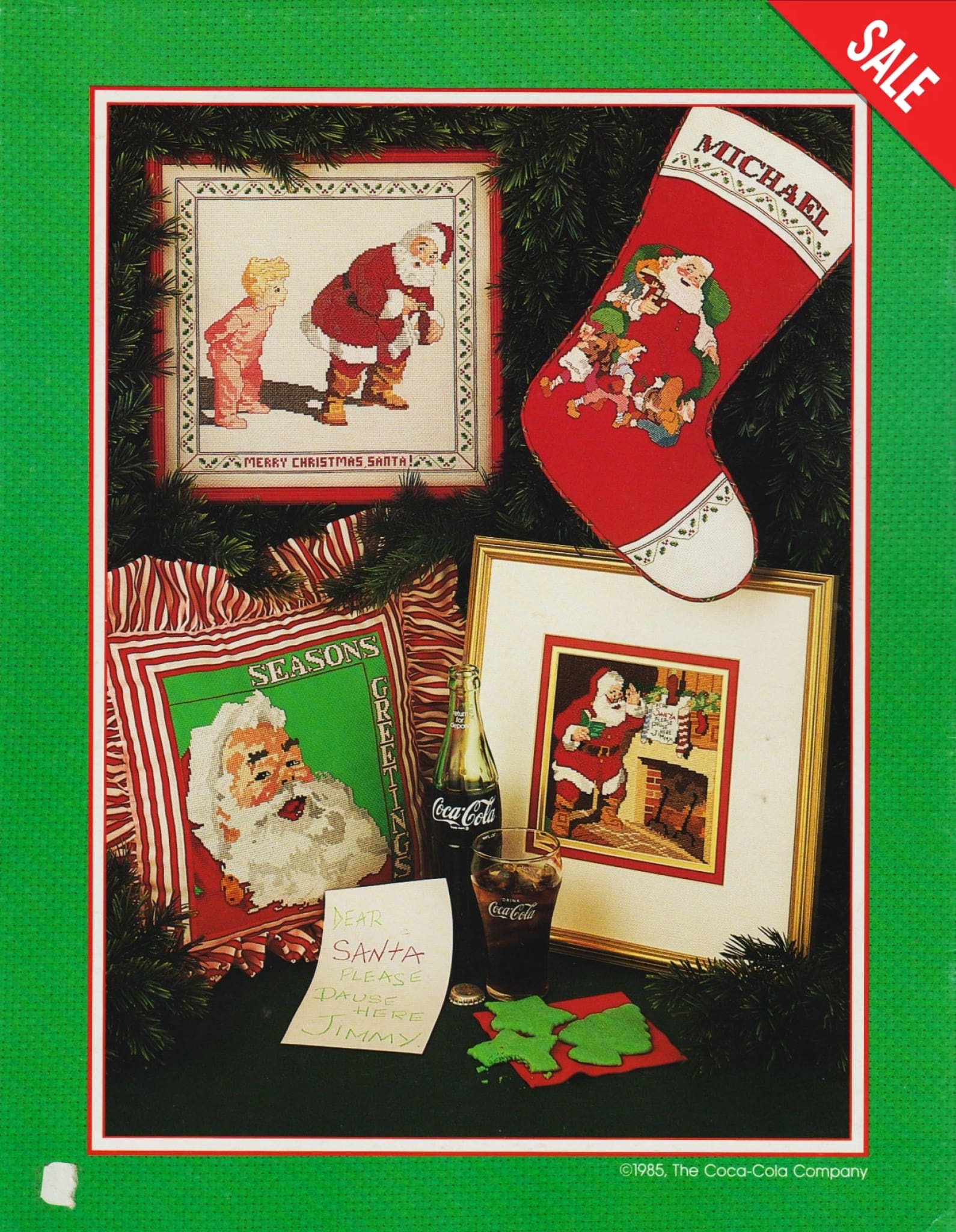 Coca-Cola Santas Pattern Pattern